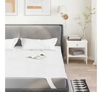 vidaXL Coprimaterasso Bianco 140x200 cm Impermeabile