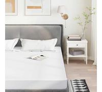 vidaXL Coprimaterasso Bianco 180x200 cm Impermeabile