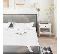 vidaXL Coprimaterasso Bianco 90x220 cm Impermeabile