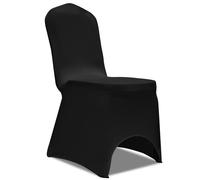 vidaXL Coprisedia Elasticizzata Nera 50 pz