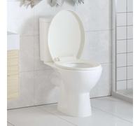 vidaXL Copriwater Ammortizzato a Sgancio Rapido Bianco