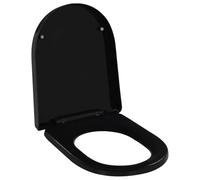 AX CopriWater 45x35cm Sanitari Tavoletta WC Chiusura Ammortizzata Nero 0K 145022