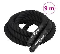 vidaXL Corda da Allenamento Nera 9 m 6,8 kg in Poliestere