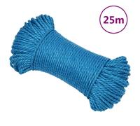 vidaXL Corda da Lavoro Blu 6 mm 25 m in Polipropilene