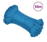 vidaXL Corda da Lavoro Blu 8 mm 50 m in Polipropilene