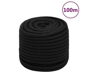 vidaXL Corda da Lavoro Nera 16 mm 100 m in Poliestere