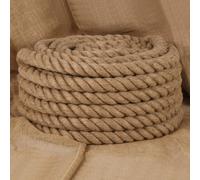 vidaXL Corda in Juta Lunga 10 m Spessa 60 mm, corda di iuta, spago, corda decorativa, corda, spago di iuta, corda per artigianato