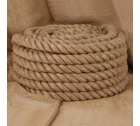 vidaXL Corda in Juta Lunga 10 m Spessa 60 mm, Corda di Iuta, spago, Corda Decorativa, Corda, spago di Iuta, Corda per Artigianato