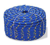 vidaXL Corda Marina in Polipropilene 8 mm 100 m Blu Cima Cordame Fune Cavo