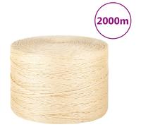 vidaXL Corda in Sisal 100% 3 mm 2000 m