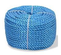 vidaXL Corda Intrecciata in Polipropilene 12mm 100m Blu Cima Cordame Fune Cavo