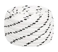 vidaXL Corda Intrecciata per Barca Bianca 16 mm x 50 m Poliestere