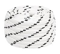 vidaXL Corda Intrecciata per Barca Bianca 18 mm x 25 m Poliestere