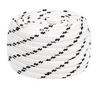vidaXL Corda Intrecciata per Barca Bianca 20 mm x 50 m Poliestere