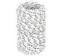 vidaXL Corda Intrecciata per Barca Bianca 2mm x 50m Poliestere