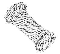 vidaXL Corda Intrecciata per Barca Bianca 5 mm x 50 m Poliestere