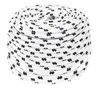 vidaXL Corda Intrecciata per Barca Bianca 6 mm x 100 m Poliestere