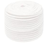 vidaXL Corda Marina Completamente Bianca 14 mm 100 m in Polipropilene, Corda per Barca, Corda Intrecciata, Corda a Spirale, Corde per Barche, Corda