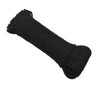 vidaXL Corda Marina Completamente Nera 5 mm 50 m in Polipropilene, Corda per Barca, Corda Intrecciata, Corda a Spirale, Corde per Barche, Corda