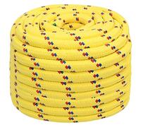 vidaXL Corda Marina Gialla 20 mm 25 m in Polipropilene, Corda per Barca, Corda Intrecciata, Corda a Spirale, Corde per Barche, Corda, Corda per Nave