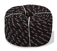 vidaXL Corda marina in polipropilene 10 mm 50 m nera