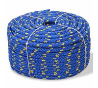 vidaXL Corda Marina in Polipropilene 6 mm 100 m Blu Cima Cordame Fune Cavo