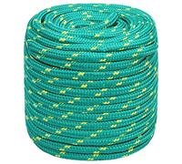 vidaXL Corda Marina Verde 16 mm 50 m in Polipropilene, Corda per Barca, Corda Intrecciata, Corda a Spirale, Corde per Barche, Corda, Corda per Nave