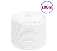 vidaXL Corda Nautica Completamente Bianca 16 mm 100 m in Polipropilene
