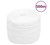 vidaXL Corda Nautica Completamente Bianca 8 mm 500 m in Polipropilene