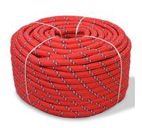 vidaXL Corda Nautica in Polipropilene 10 mm 250 m Rosso