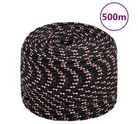vidaXL Corda Nautica Nera 10 mm 500 m in Polipropilene