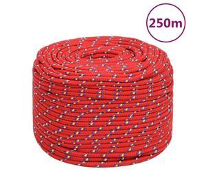 vidaXL Corda Nautica Rossa 8 mm 250 m in Polipropilene