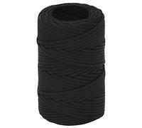 vidaXL Corda per Barca Completamente Nera 2 mm 100 m in Polipropilene