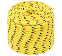 vidaXL Corda per Barca Gialla 14 mm 100 m in Polipropilene