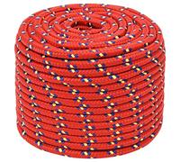 vidaXL Corda per Barca Rossa 12 mm 100 m in Polipropilene