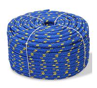 vidaXL Corda per barche in polipropilene, 14 mm, 50 m, colore blu, per ormeggio