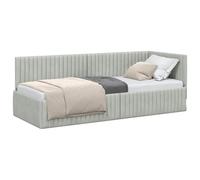 vidaXL Struttura del Letto Platform - Letto ad Angolo Salvaspazio per la Camera da Letto. Design Moderno con Testata montata a Muro. Perfetto per Decorare la casa con Uno Stile Contemporaneo e suppor