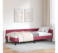 vidaXL Letto ad Angolo per la Camera da Letto - Struttura comoda con Testata Regolabile, Moderna e Minimalista, con Finitura in Legno Morbido