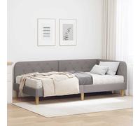 vidaXL Cornice del letto ad angolo Talpa 100 x 200 cm Tessuto