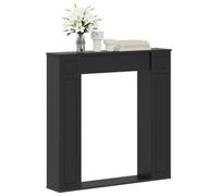 Cornice per camino Nero 100 x 20 x 100 cm Legno ingegnerizzato