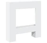 vidaXL Cornice per Camino Bianca 81x18x82 cm in Truciolato, Cornice per caminetto, Struttura per Camino, Decorazione Camino, Telaio per Camino