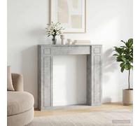 vidaXL Cornice per camino Grigio Cemento 100 x 20 x 100 cm
