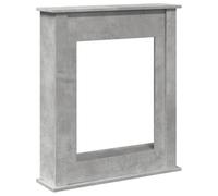 vidaXL Cornice per Camino Grigio Cemento 75x20x87,5 cm in Truciolato, cornice per caminetto, struttura per camino, decorazione camino