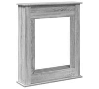 vidaXL Cornice per Camino Grigio Sonoma 75x20x87,5 cm in Truciolato, Cornice per caminetto, Struttura per Camino, Decorazione Camino