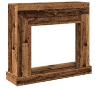 vidaXL Cornice per caminetto in legno vecchio 100x30x87,5 cm Materiale a base di legno