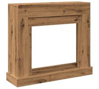 vidaXL Cornice per Camino Rovere Artigianale 100x30x87,5 cm Truciolato, cornice per caminetto, struttura per camino, decorazione camino