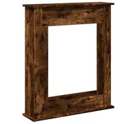 vidaXL Cornice per Camino Rovere Fumo 75x20x87,5 cm in Truciolato, Cornice per caminetto, Struttura per Camino, Decorazione Camino, Telaio per Camino