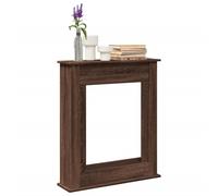 vidaXL Cornice per Camino Rovere Marrone 75x20x87,5 cm in Truciolato, cornice per caminetto, struttura per camino, decorazione camino