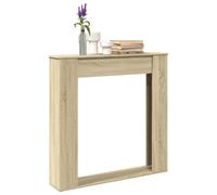 vidaXL Cornice per Camino Rovere Sonoma 100x20x100 cm in Truciolato, Cornice per caminetto, Struttura per Camino, Decorazione Camino