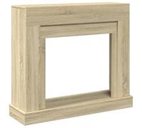 vidaXL Cornice per Camino Rovere Sonoma 100x30x87,5 cm in Truciolato, cornice per caminetto, struttura per camino, decorazione camino